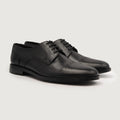 Dirk Brogues ダービー ブラックレザーシューズ メンズ
