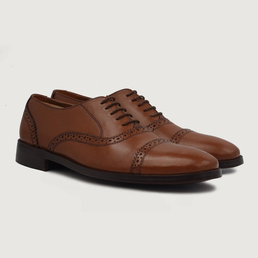 Greyson Brogues Oxford タン Leather Shoes メンズ