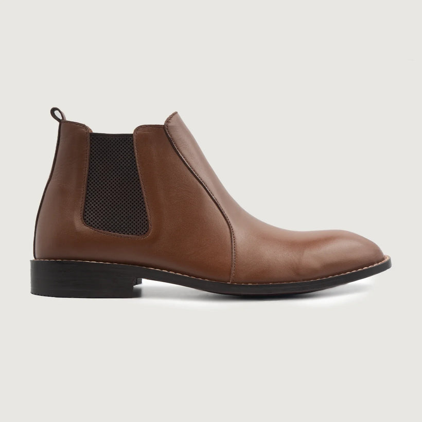 Clarkson Chelsea ブラウン Leather Boots メンズ