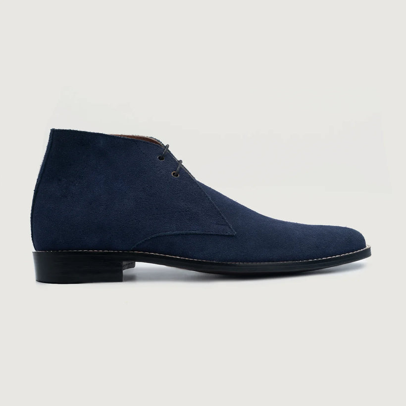 Corry Chukka Midnight ブルー Suede Leather Boots メンズ