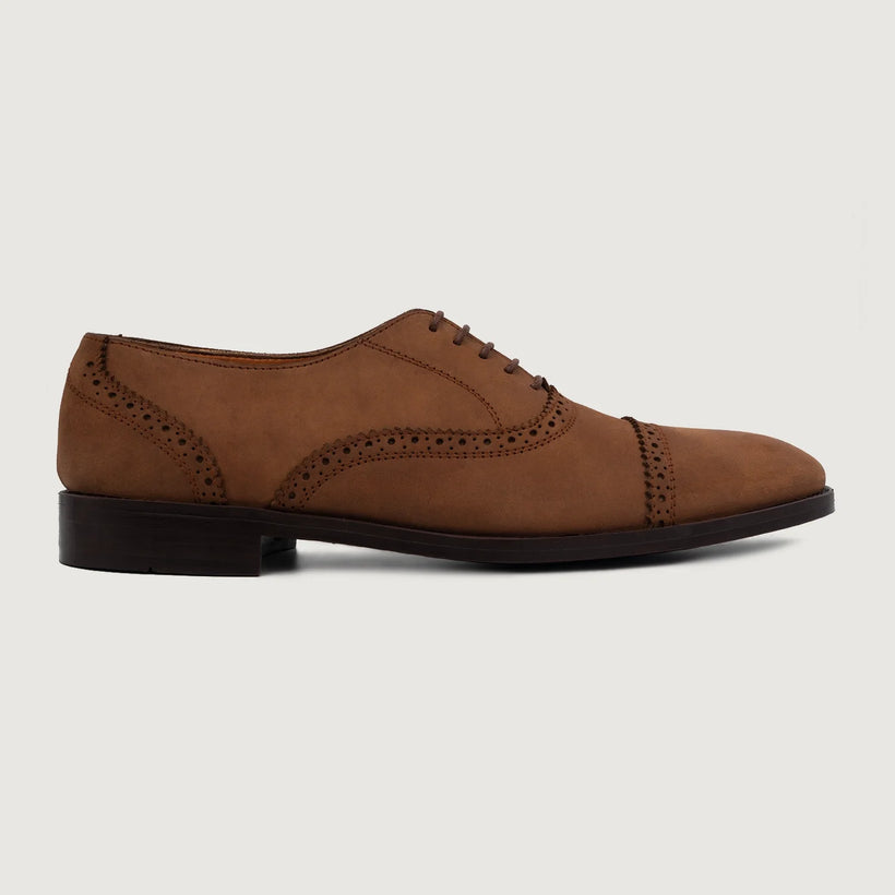 Greyson Brogues Oxford Oil Pull-up ブラウン Leather Shoes メンズ
