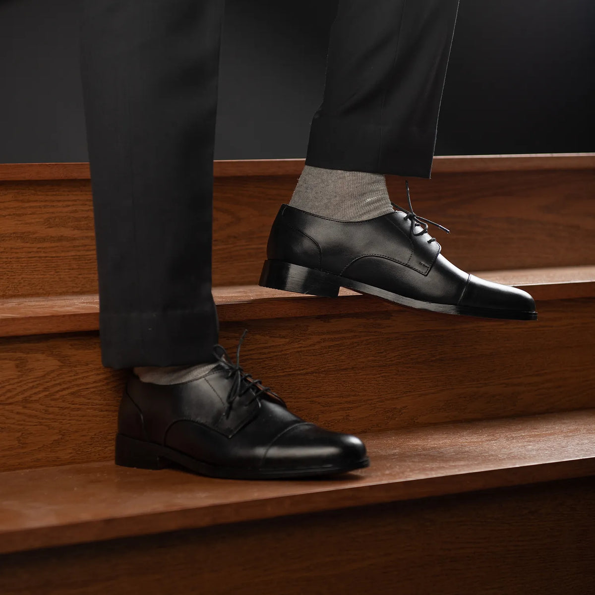 Orlaven Attorney ダービー ブラックレザーシューズ メンズ footwear image 9