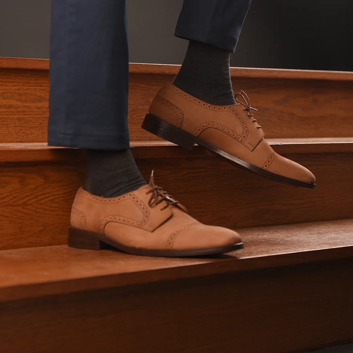 Orlaven Dirk Brogues Derby ブラウン Nubuck レザーシューズ メンズ footwear image 9