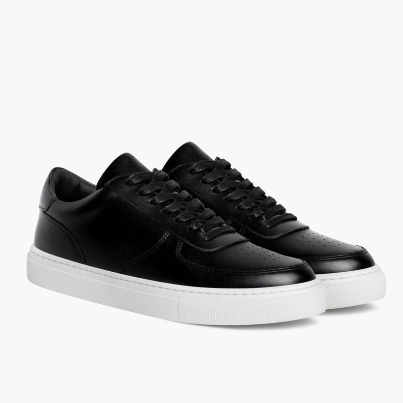 Court ブラック Leather Sneakers メンズ