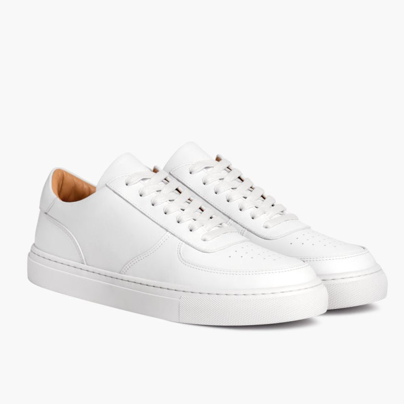 Court White Leather Sneakers レディース