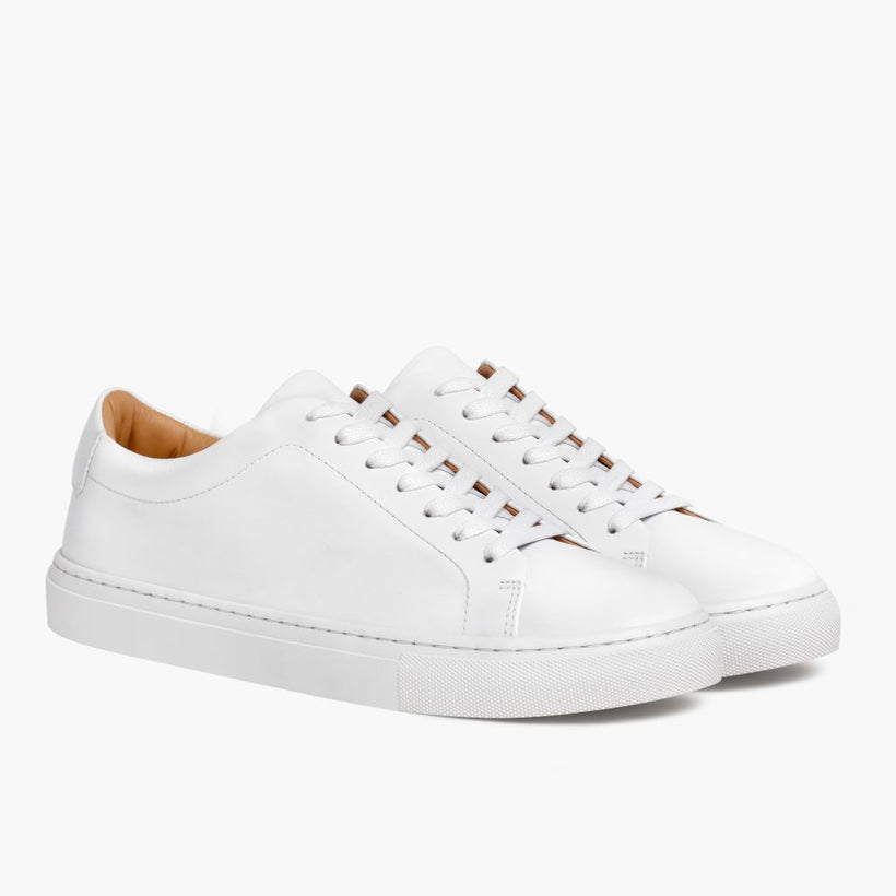 Encore White Leather Sneakers レディース