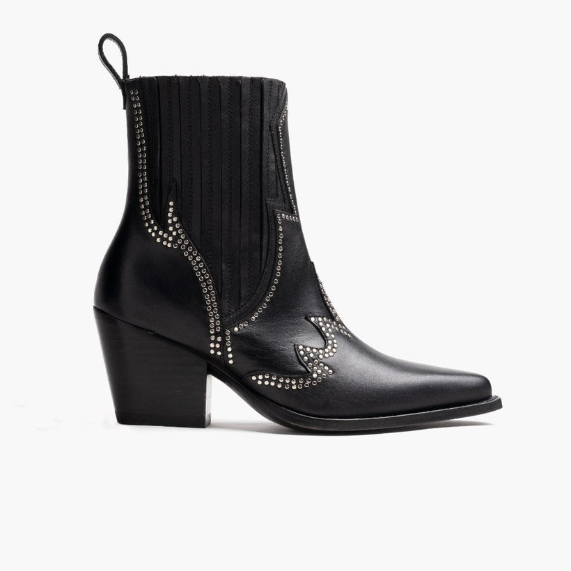 Icon ブラック Leather Boots レディース