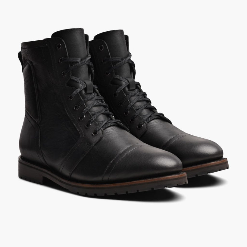 Casa Moto ブラック Leather Boots メンズ