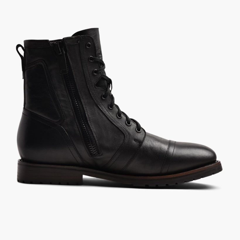 Casa Moto ブラック Leather Boots メンズ