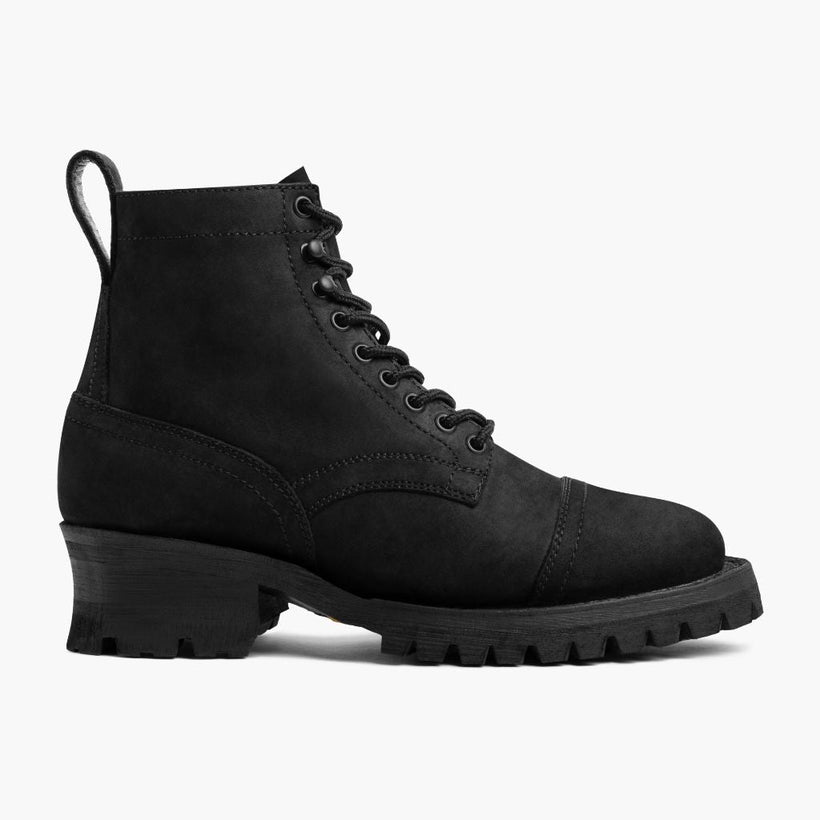 Challenger ブラック Matte Leather Boots メンズ