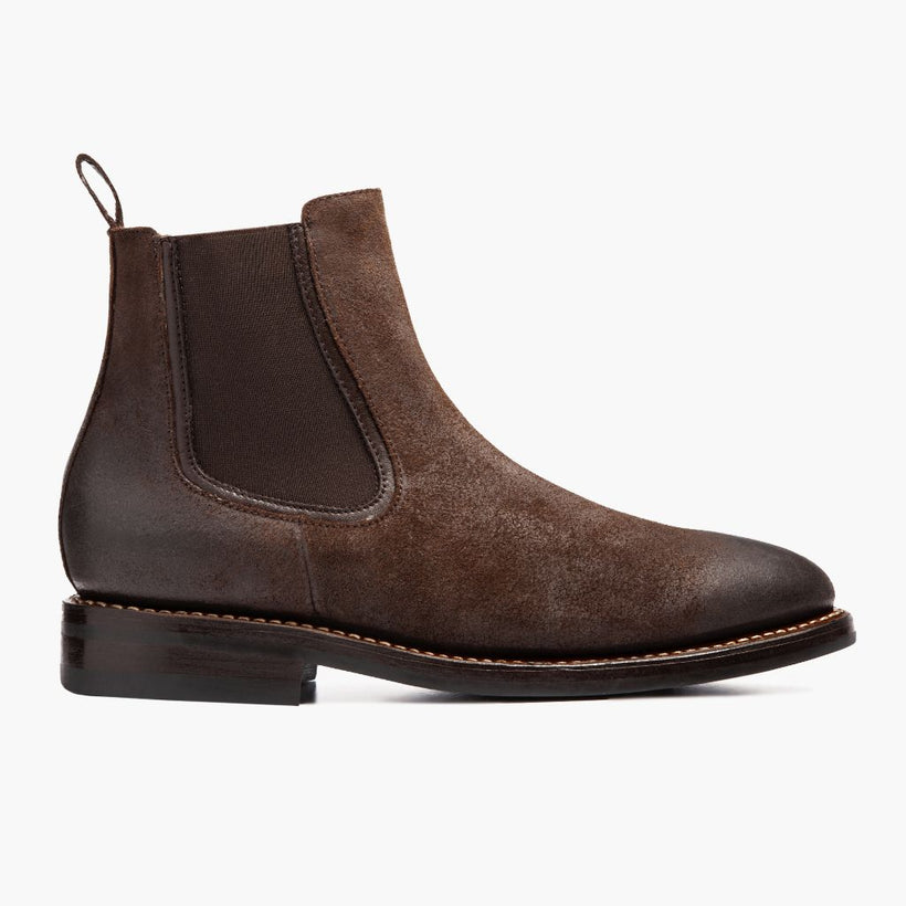 Duke チョコレート Suede レザーブーツ メンズ