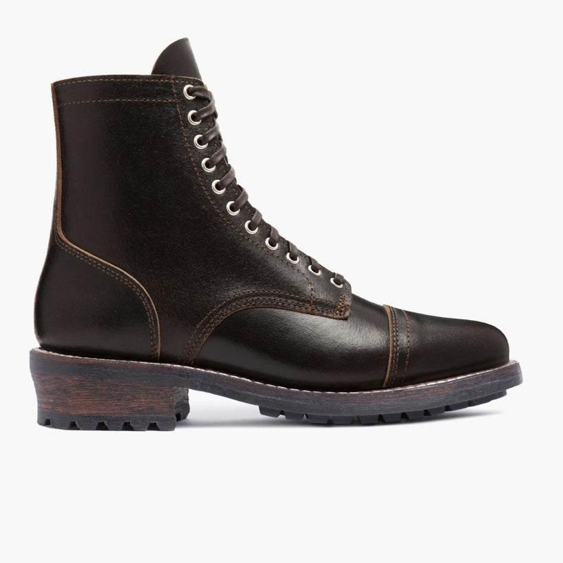 Logger Waxed Cacao レザーブーツ メンズ