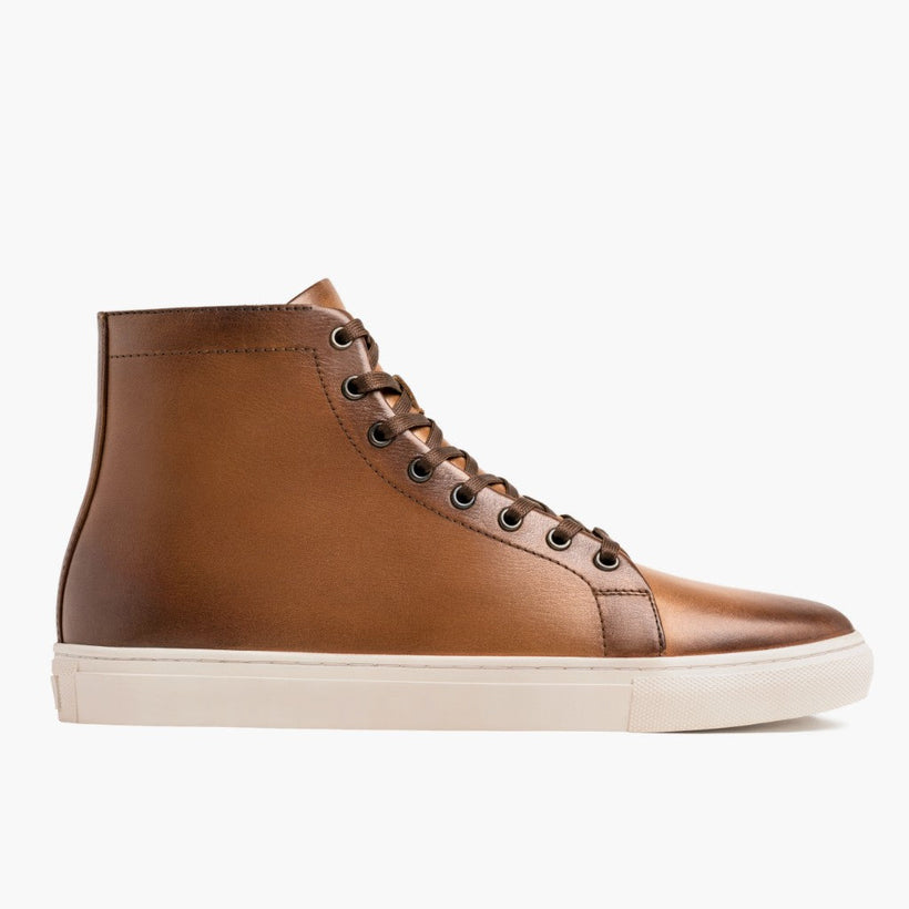 Premier High Top Toffee Leather Sneakers メンズ
