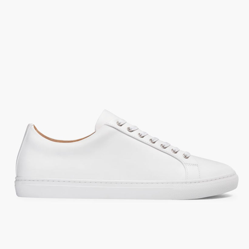 Premier Low Top White Leather Sneakers メンズ