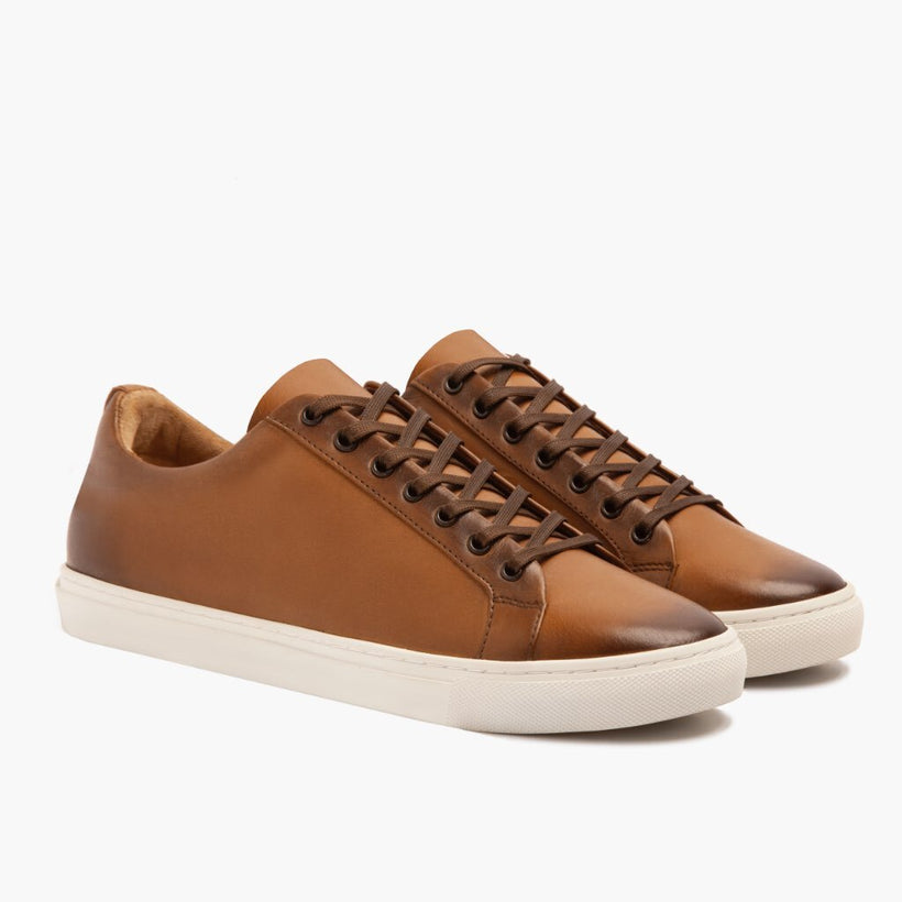 Premier Low Top Toffee Leather Sneakers メンズ