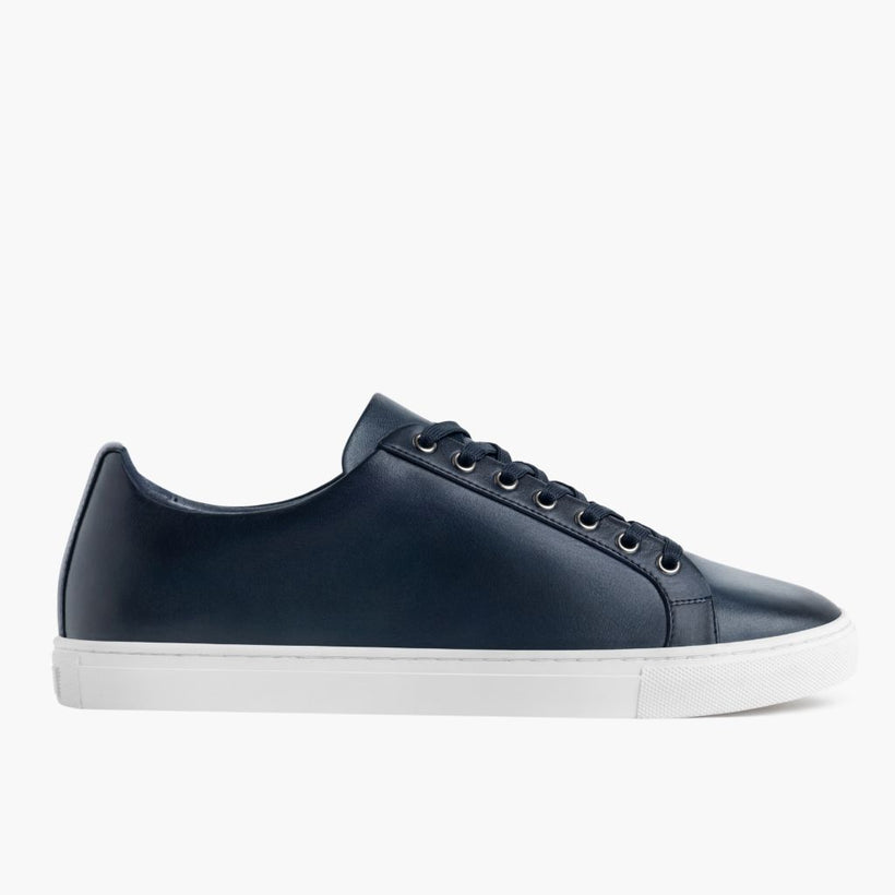 Premier Low Top Deep ブルー Leather Sneakers メンズ