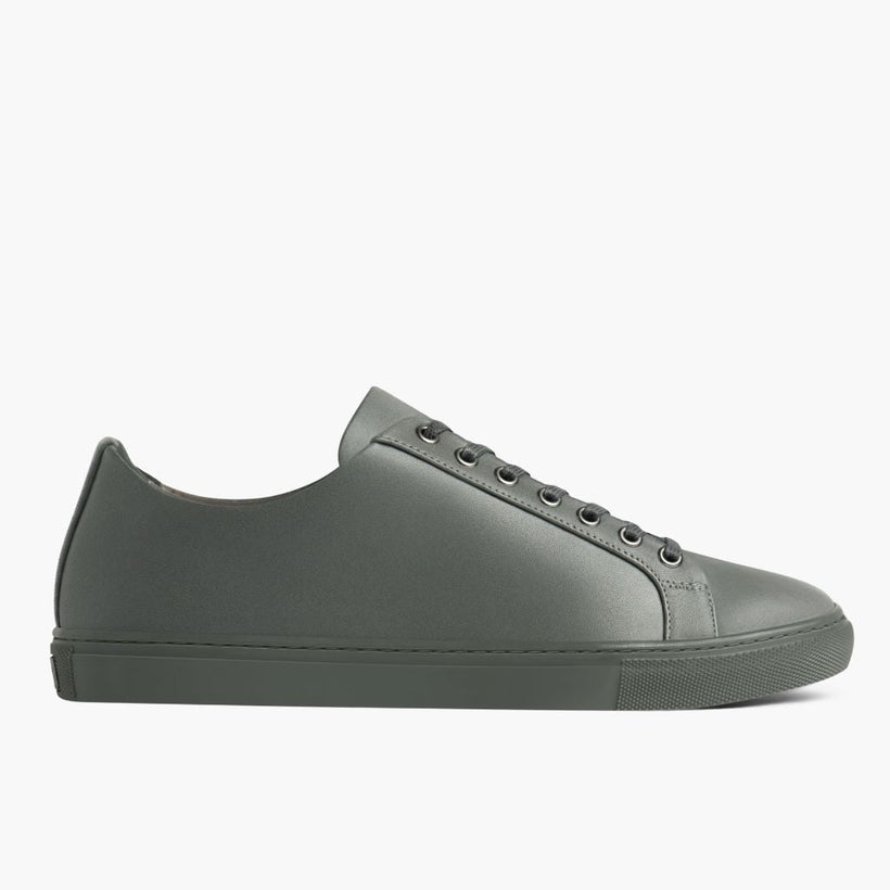 Premier Low Top Grey Leather Sneakers メンズ