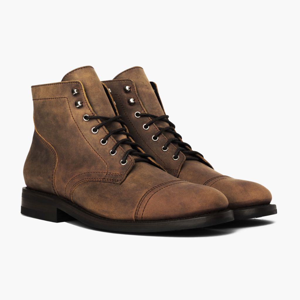 Captain バーントカッパー レザーブーツ メンズ in Classic Full-Grain Leather - 側面ビュー | 公式オンライン通販