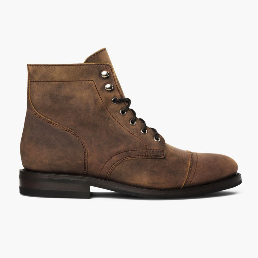 Captain Burnt Copper Leather Boots メンズ