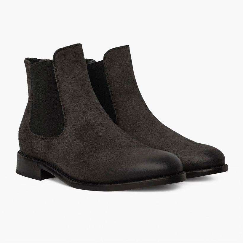 Cavalier Shadow Grey Leather Boots メンズ