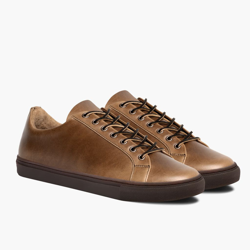 Premier Low Top Natural Leather Sneakers メンズ
