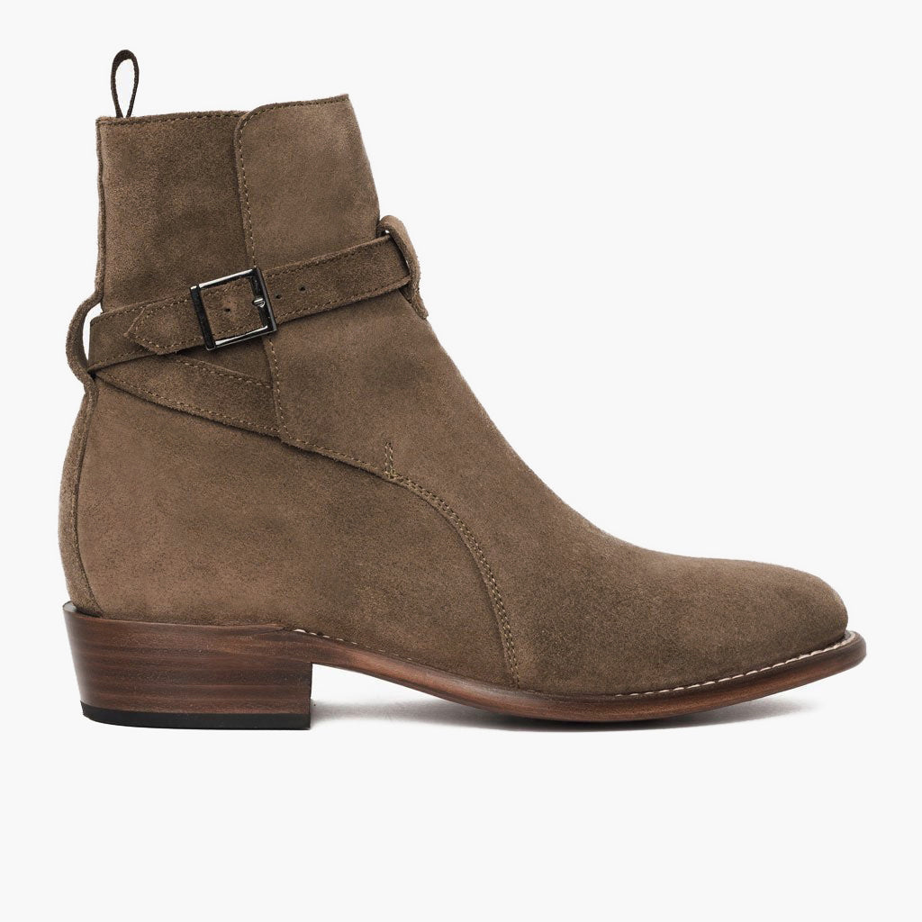 Black Full-Grain leather Boots - グッドイヤーウェルト製法とつま先トウボックスのディテール