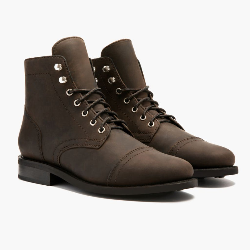 Captain Tobacco Leather Boots レディース