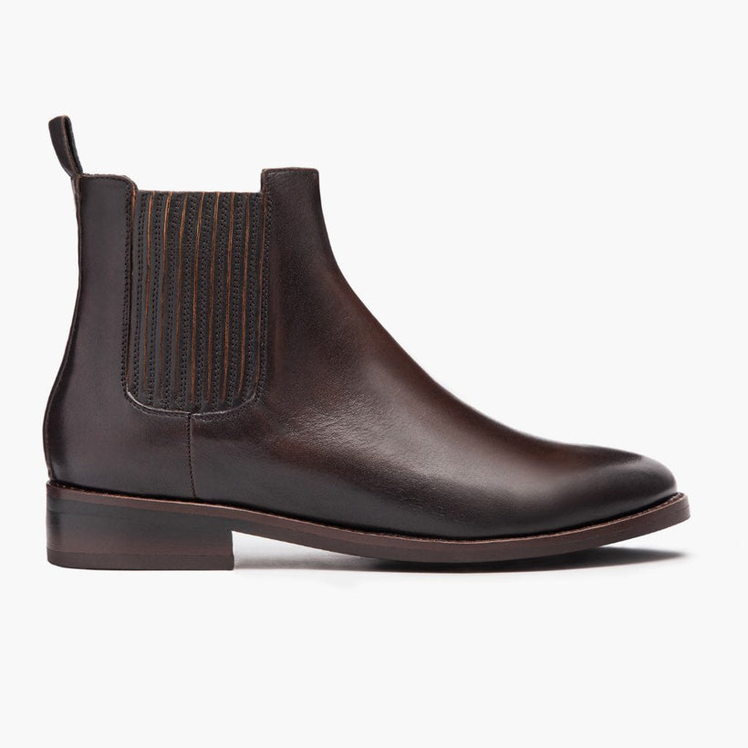 Dreamer ブラック Coffee Leather Boots レディース