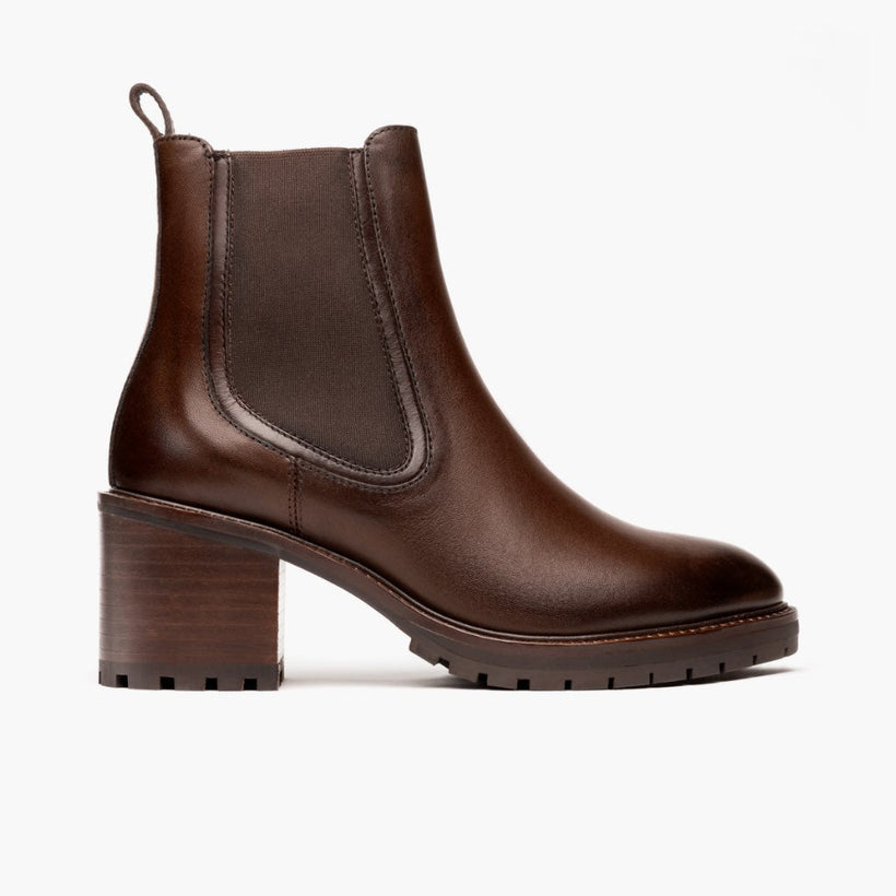 Knockout Chocolate Leather Boots レディース