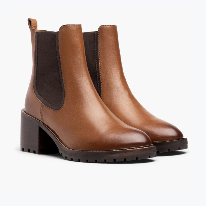 Knockout Toffee Leather Boots レディース