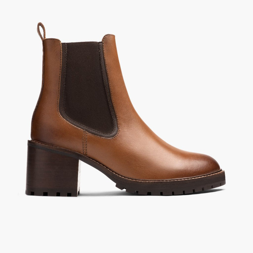 Knockout Toffee Leather Boots レディース