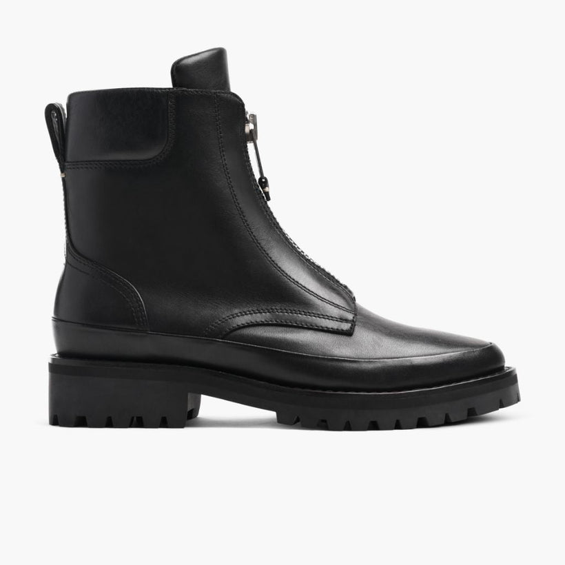 Ryder ブラック Leather Boots レディース