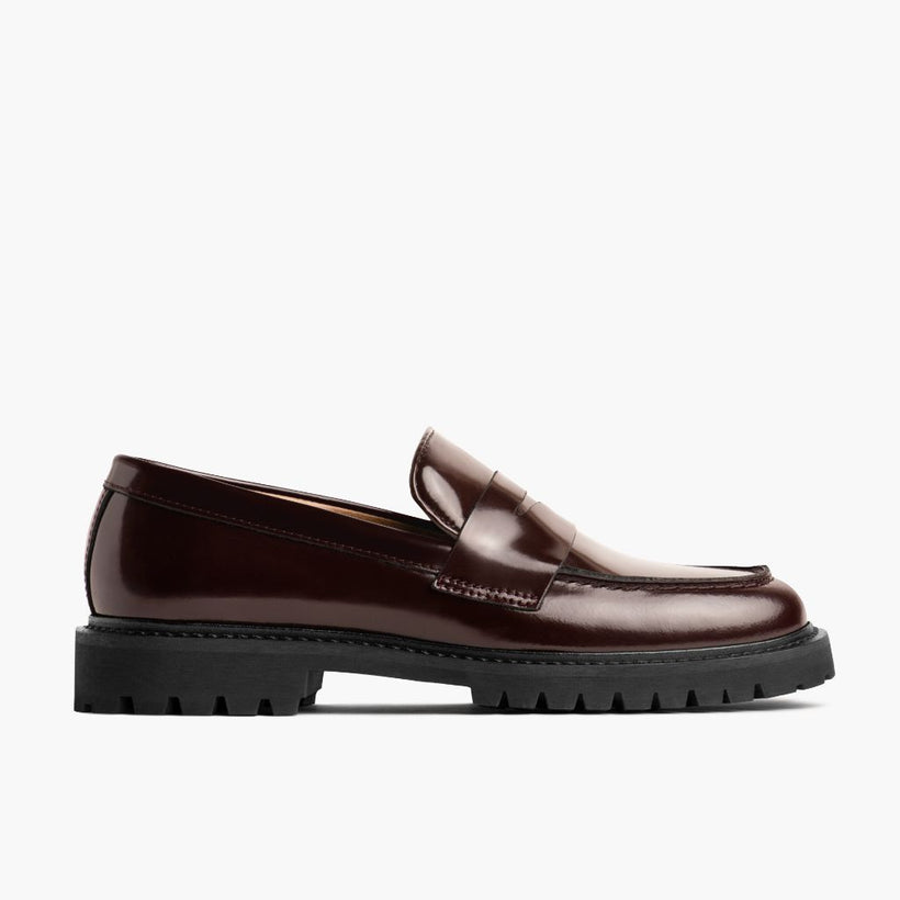 Penny バーガンディ Leather Boots レディース