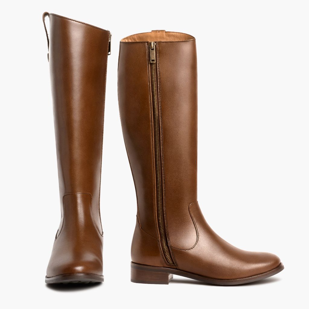 High-Traction Rubber Outsole & Lug Tread Pattern on Crown Cuero レザーブーツ レディース