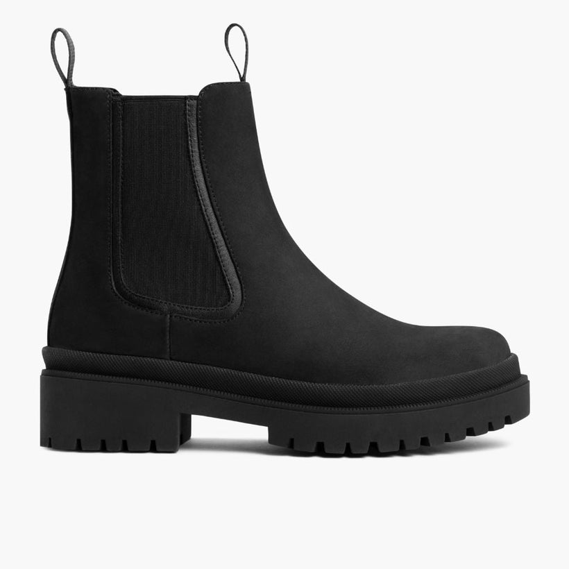 Legend Platform ブラック Matte Leather Boots レディース