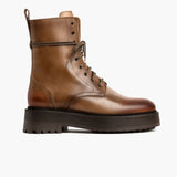 Women's Quest Natural Leather Boots in Classic Full-Grain Leather - Lateral Side Profile View | Buy Online