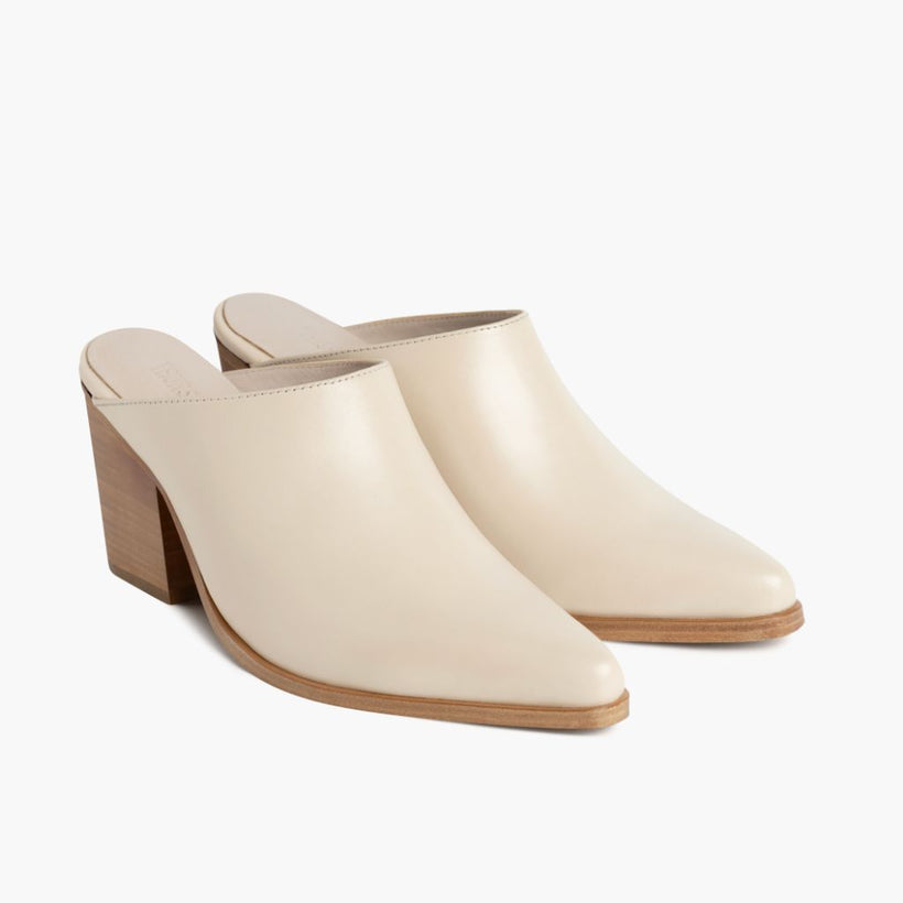 Summer Ivory Leather Boots レディース