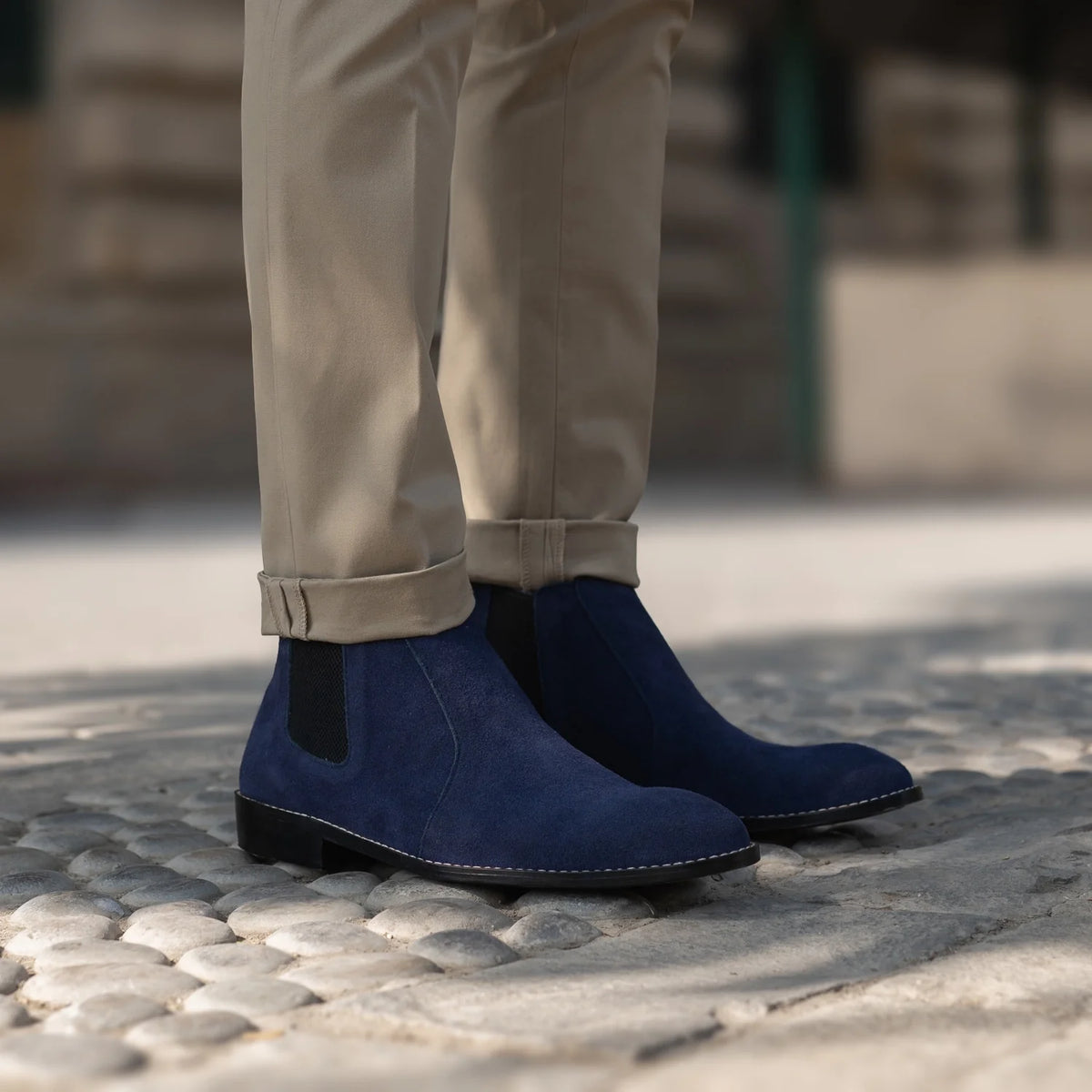 Orlaven Clarkson Chelsea Midnight ブルー Suede レザーブーツ メンズ footwear image 10