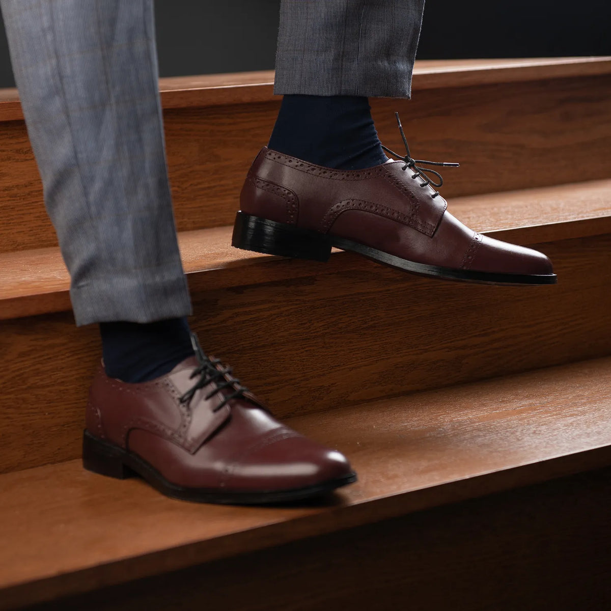 Orlaven Dirk Brogues Derby マルーン レザーシューズ メンズ footwear image 10