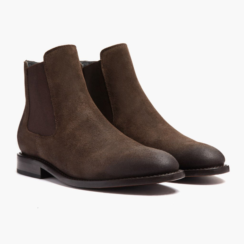Cavalier Dark ブラウン Leather Boots メンズ