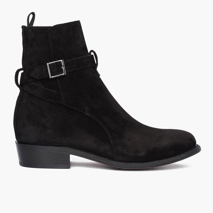 Rogue ブラック Suede Leather Boots メンズ