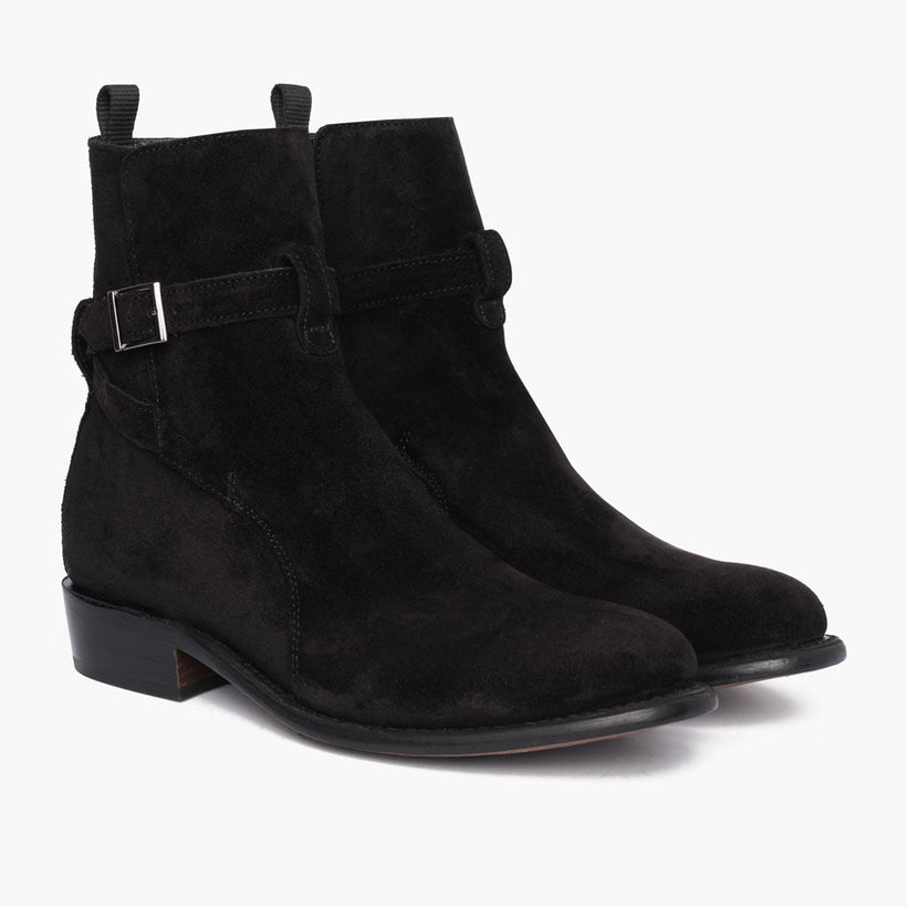 Rogue ブラック Suede Leather Boots メンズ