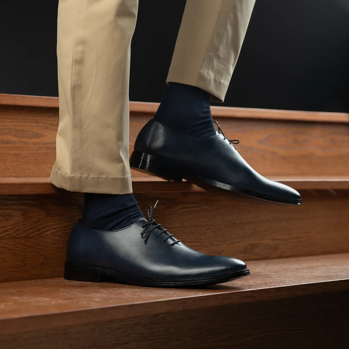 Orlaven Director Wholecut Midnight ブルー レザーシューズ メンズ footwear image 10
