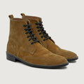 Duster Brogues Derby ブラウン Suede レザーブーツ - StudGuard メンズ