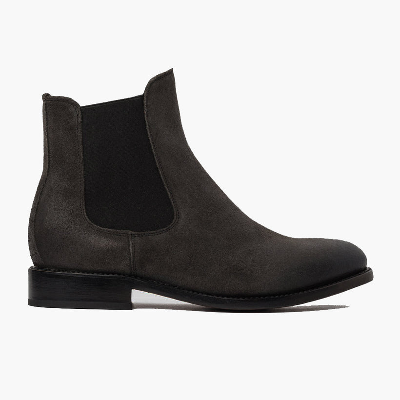 Cavalier Shadow Grey Leather Boots メンズ