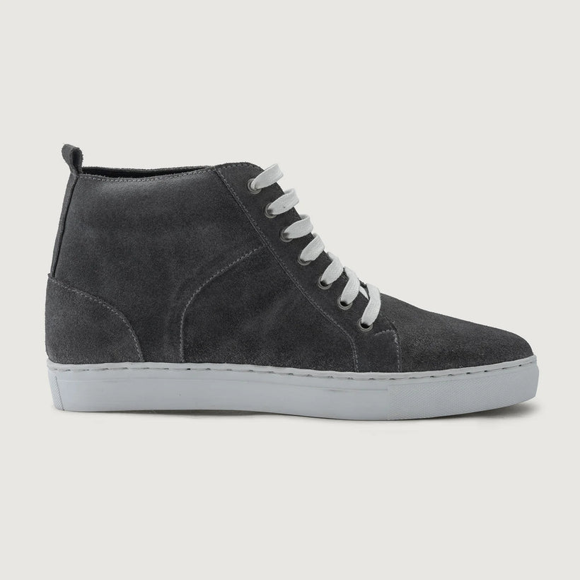 Marty High Top グレー Suede レザースニーカー メンズ