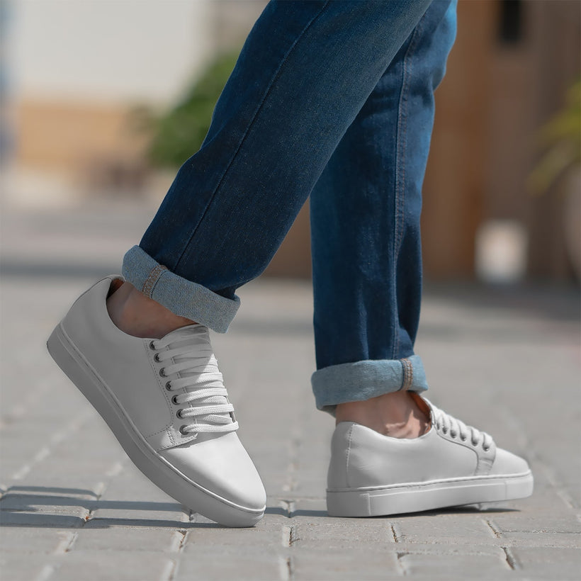 Murphy Low Top ホワイト レザースニーカー メンズ