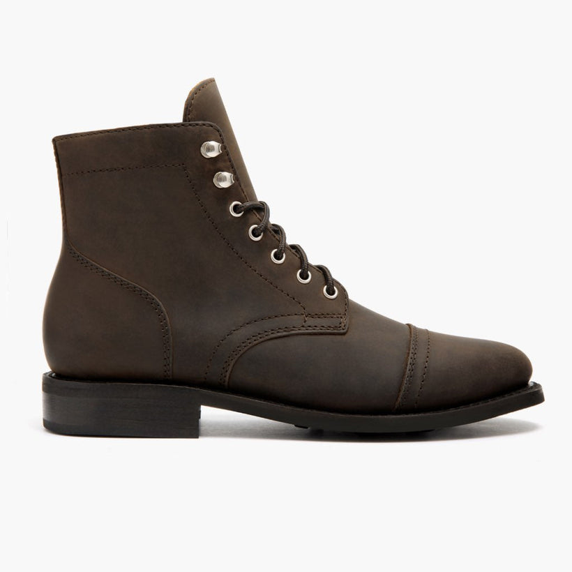 Captain Tobacco Leather Boots レディース