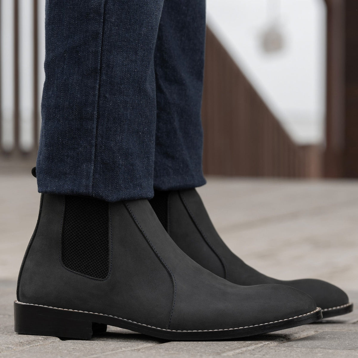 Orlaven Clarkson Chelsea グレー Nubuck レザーブーツ - StudGuard メンズ footwear image 10