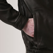 Alfred レザーボンバージャケット メンズ – alternate product view 6